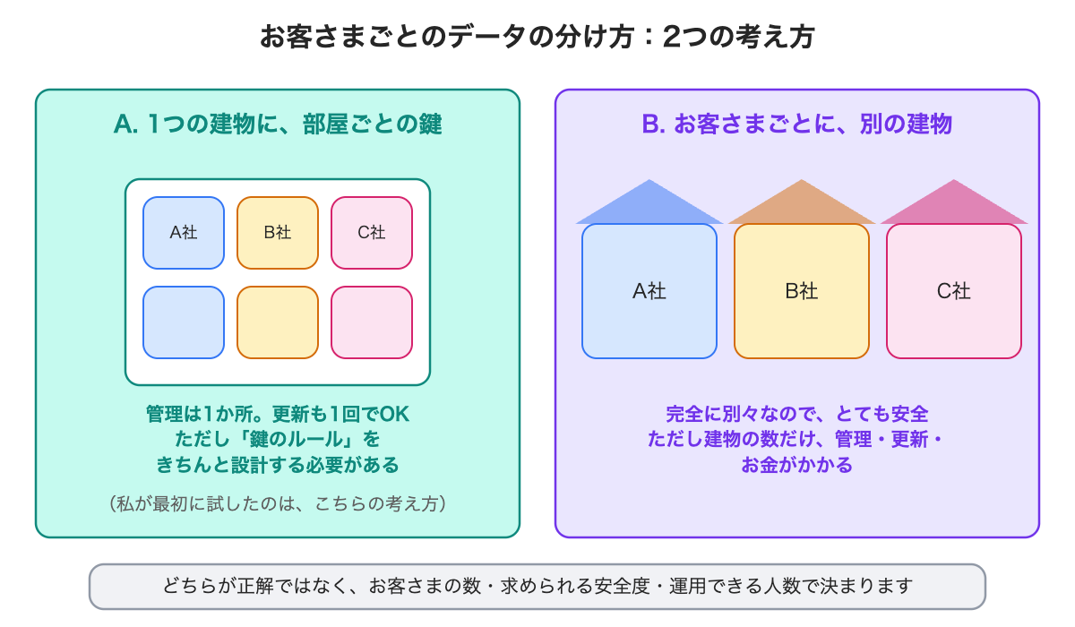 マンションと一戸建て